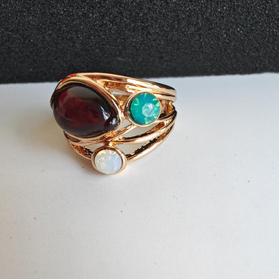 Vintage kék holdkő gyűrű