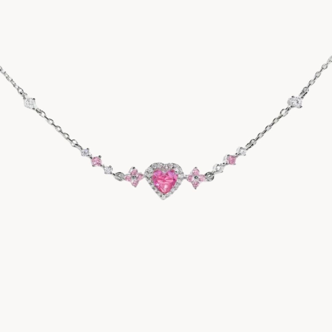 Szív karkötő cirkónia kövekkel