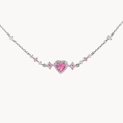 Szív karkötő cirkónia kövekkel