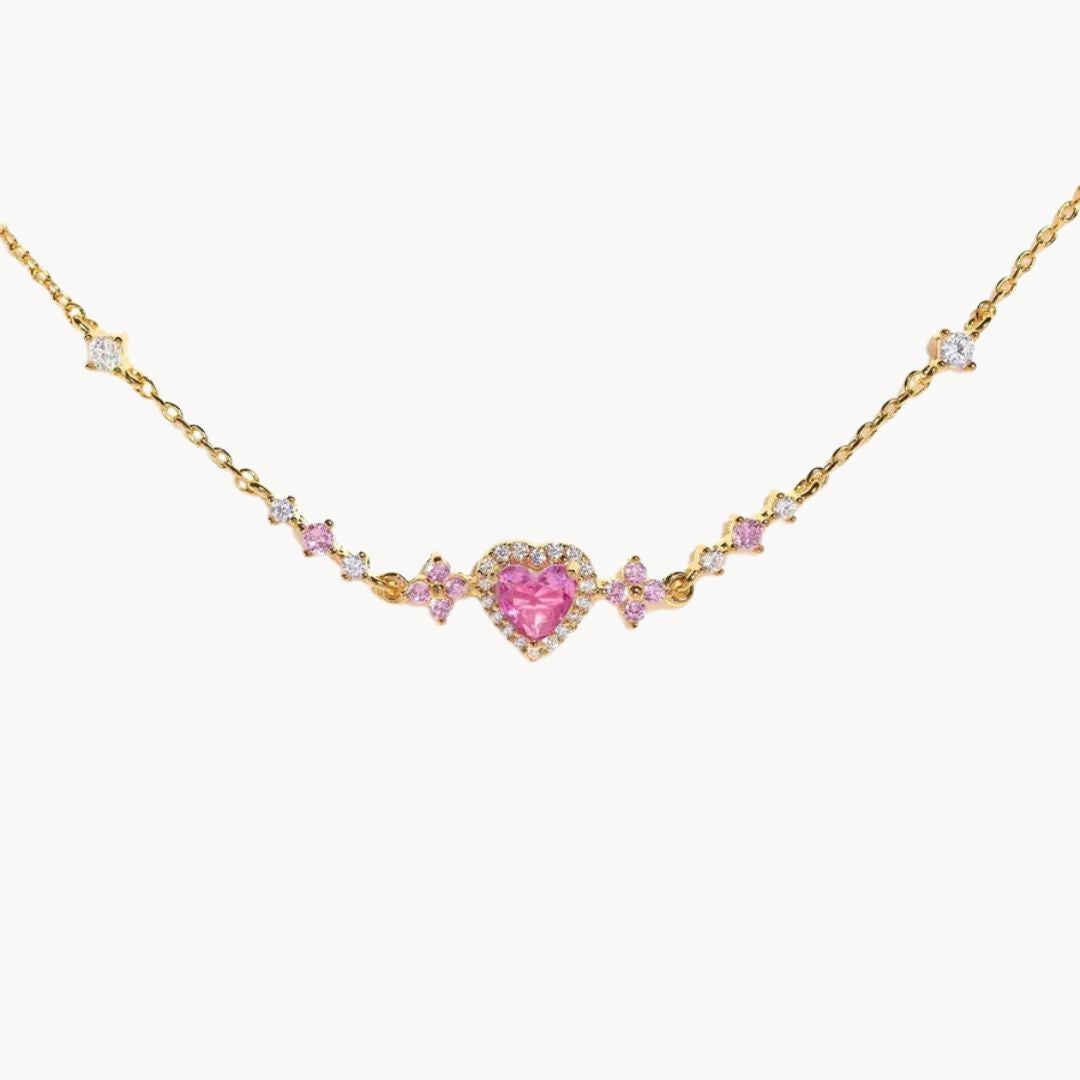 Szív karkötő cirkónia kövekkel