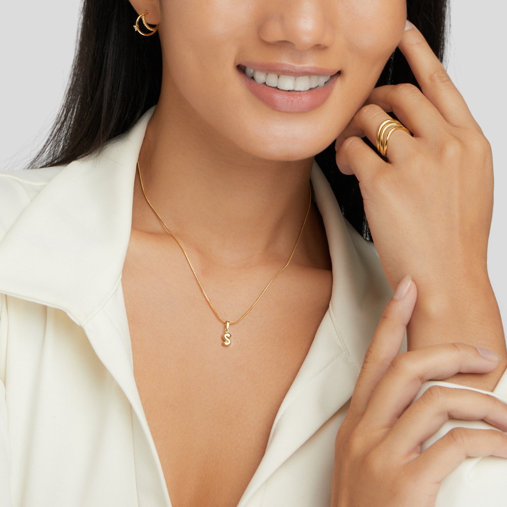 Buborékbetűs nyaklánc