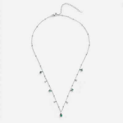 Ezüst nyaklánc kristályokkal - Emily