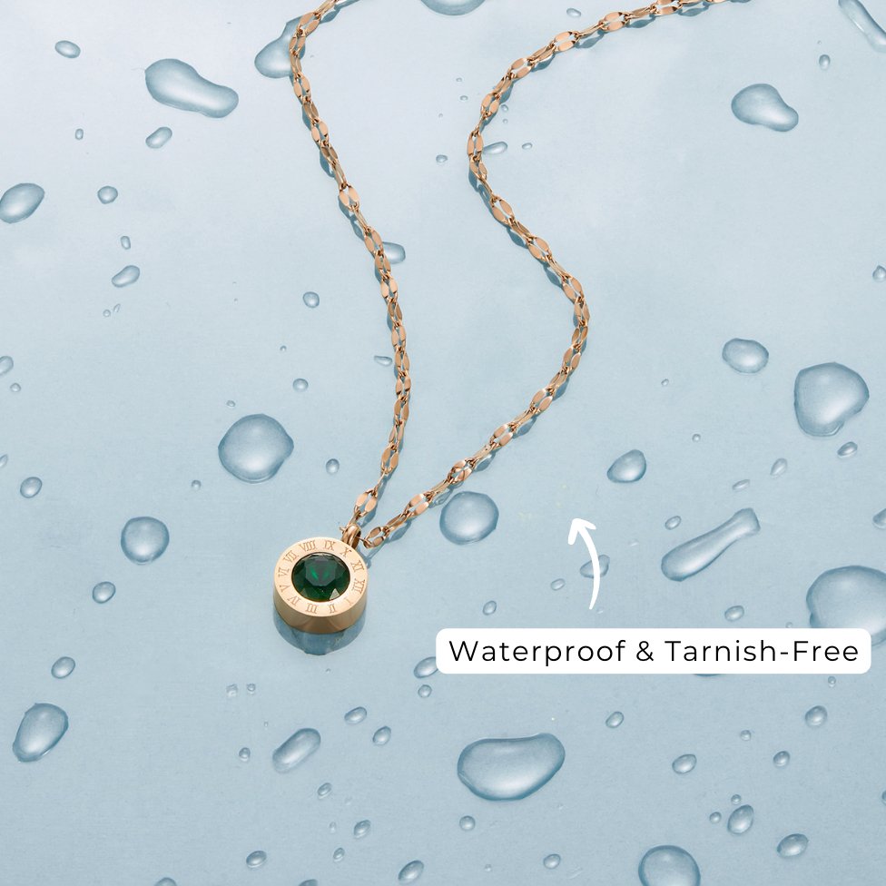 Zöld kristály nyaklánc Atenea