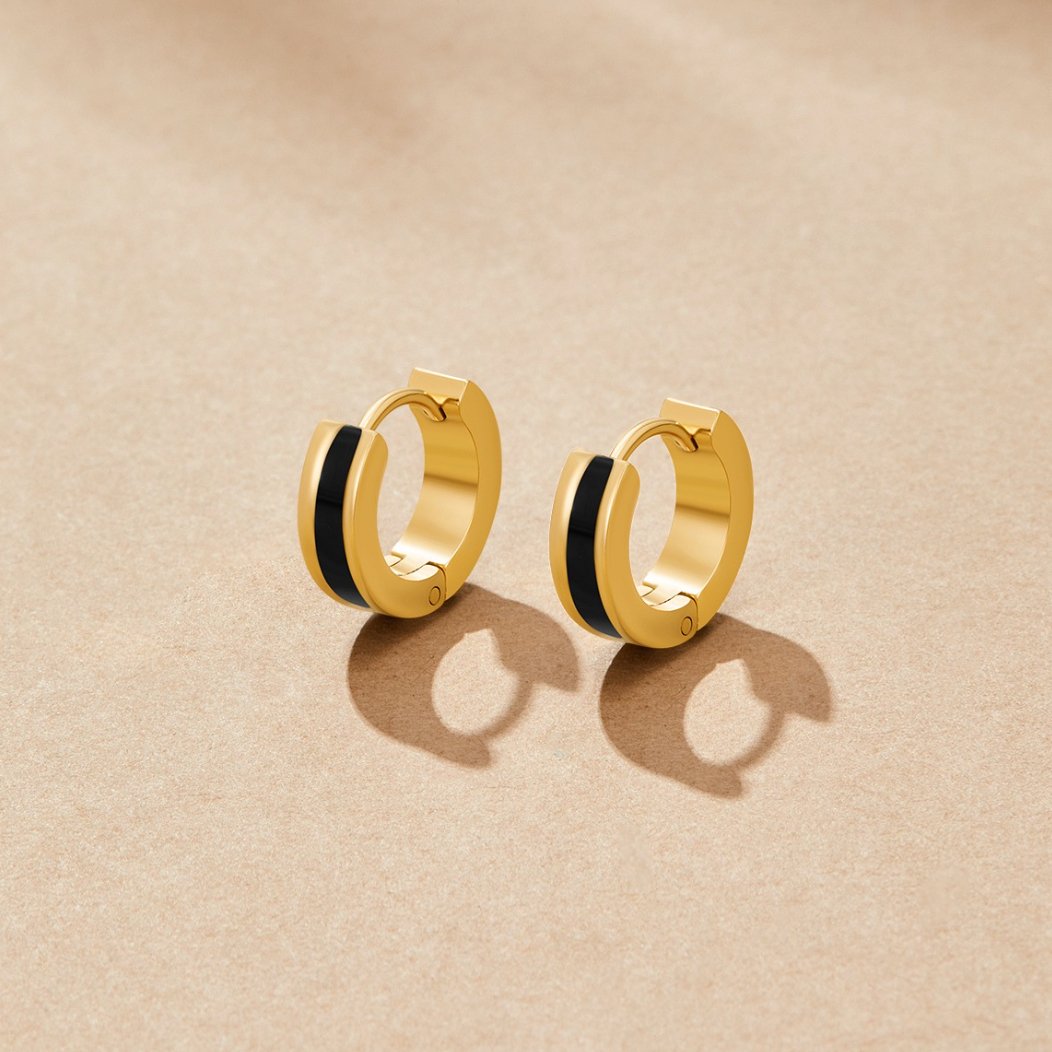 Fekete Leigh fülbevalók