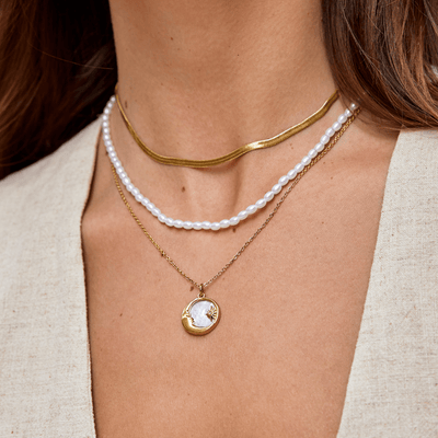 Arany színű kígyólánc nyaklánc Sarya